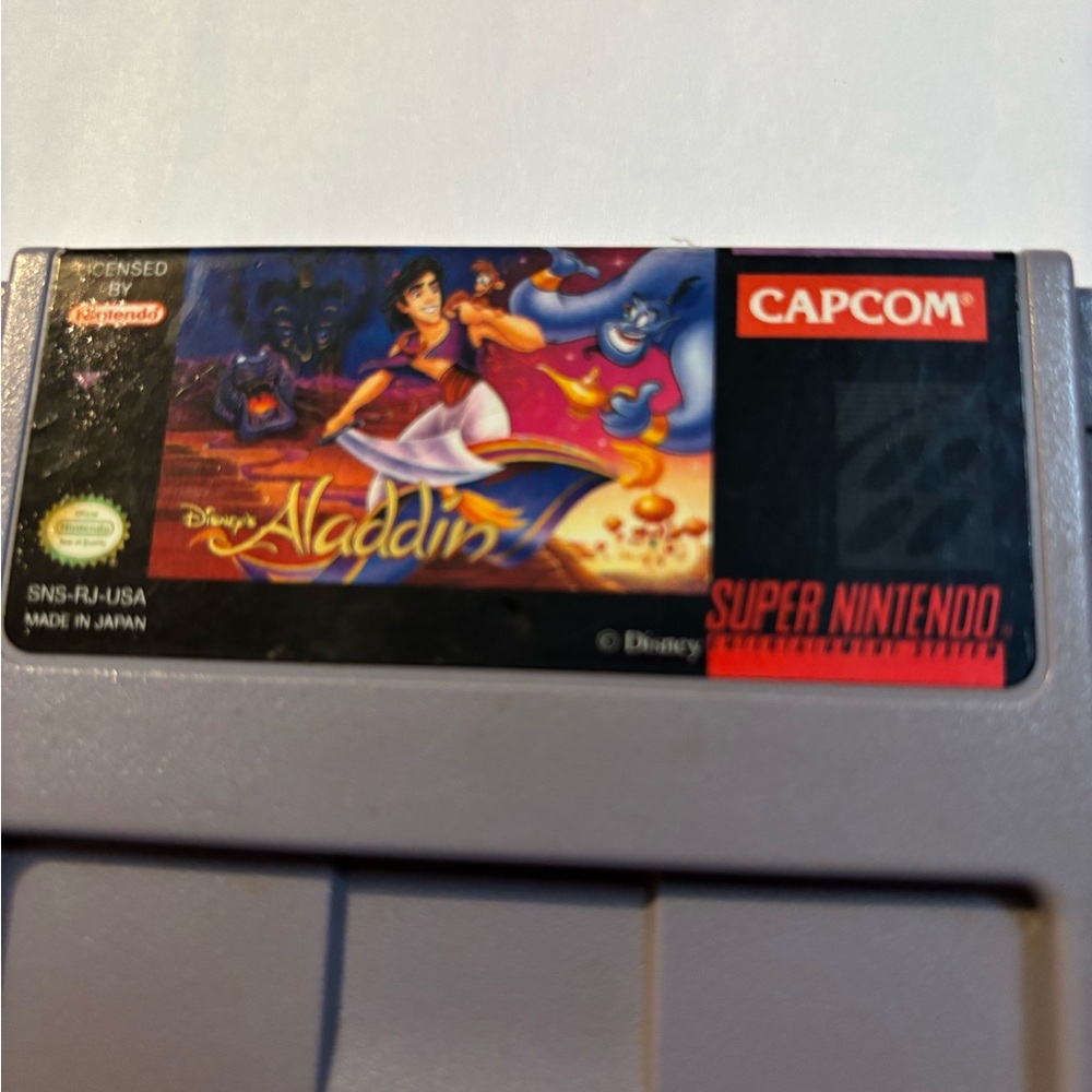 Super Nintendo Disney Aladdin Game Cartridge Tested Working - Picture 2 of 5
